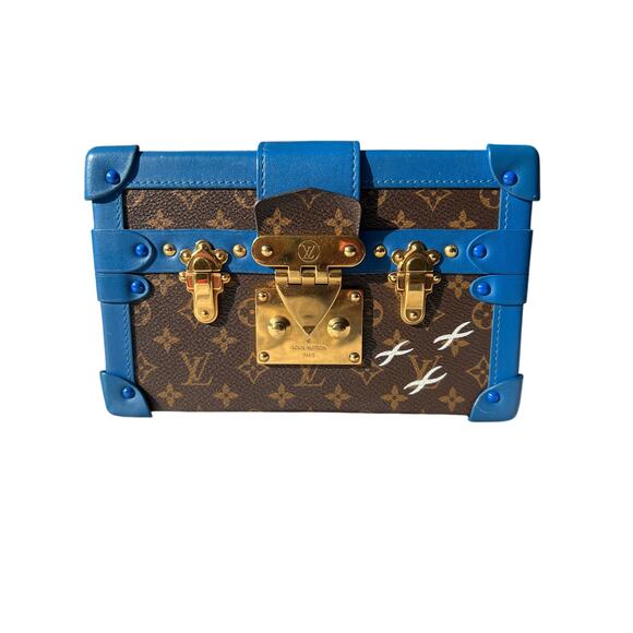 Louis Vuitton Petite Malle Blue Royal Limited Edition EUC with COA - Picture 1 of 16